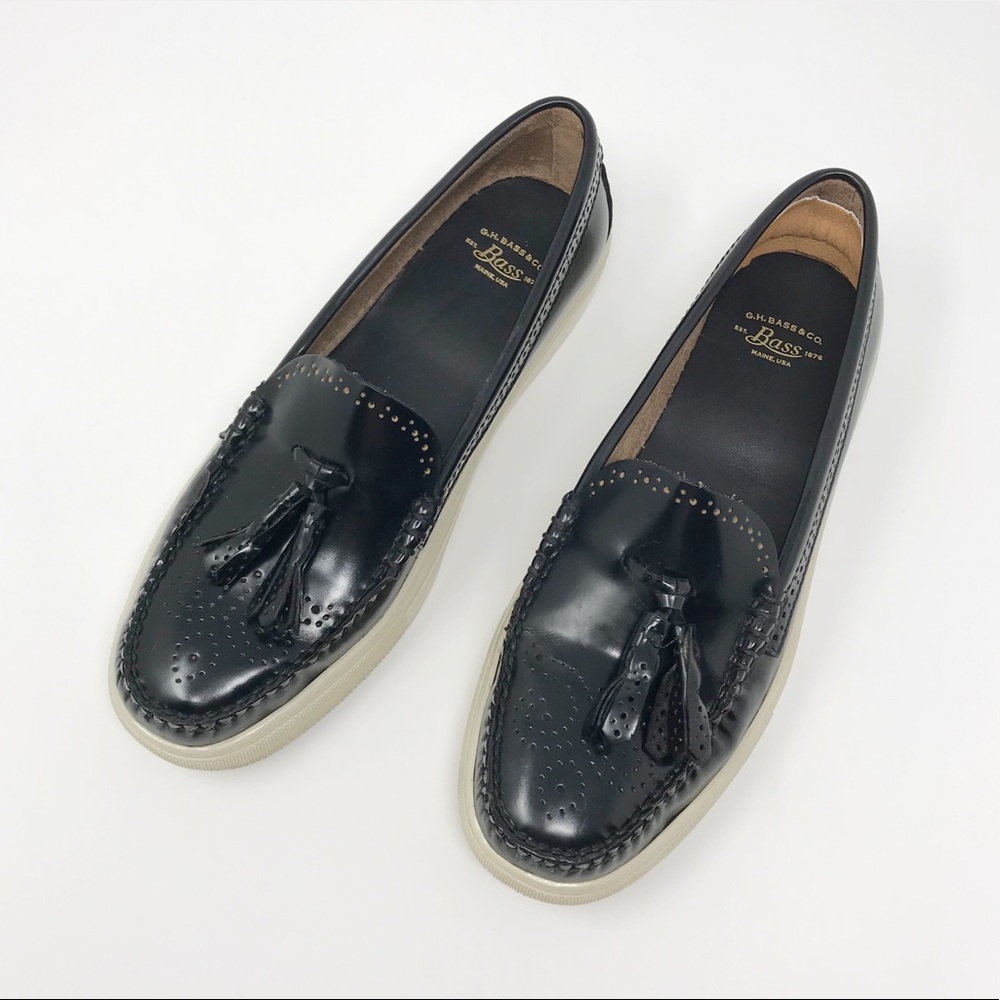 G.H. Bass & Co. Black Tassel Loafers